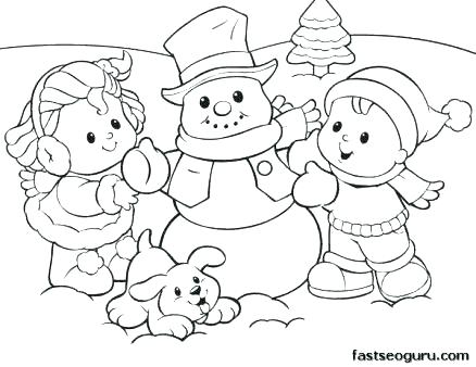 Winter Clothes Coloring Pages Winter Coloring Pages For Preschool 438x338 Winter Clothes Coloring Pages Winter Coloring Pages For Preschool