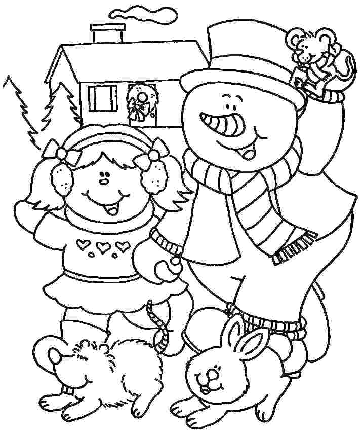 Winter Coloring Pages For Preschool Winter Clothes Coloring Pages 717x858 Winter Coloring Pages For Preschool Winter Clothes Coloring Pages
