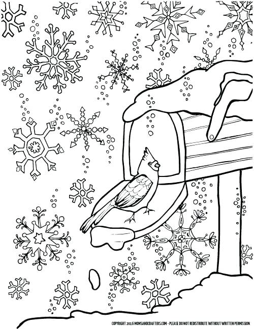 Winter Coloring Pages Free Adult Winter Coloring Pages Winter 500x647 Winter Coloring Pages Free Adult Winter Coloring Pages Winter