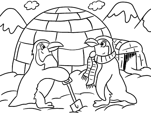 Free Printable Winter Coloring Pages For Kids 492x369 Free Printable Winter Coloring Pages For Kids