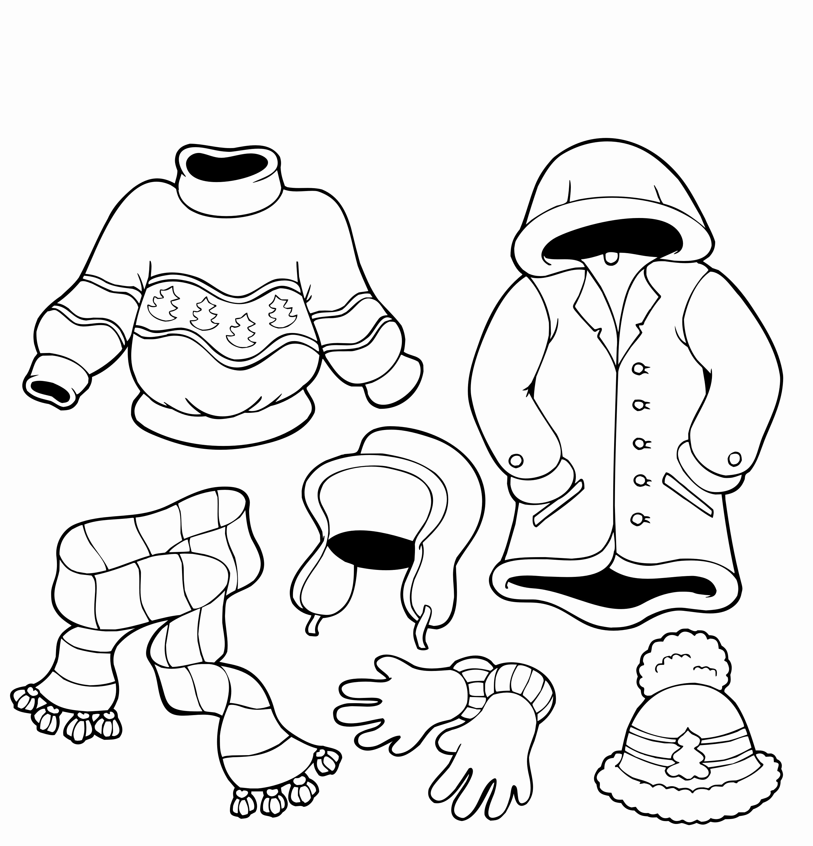 Winter Coloring Pages Kindergarten at GetColorings.com | Free printable ...