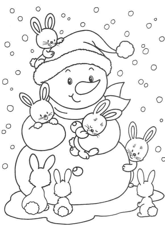 Winter Coloring Pages Winter Coloring Pages Snowman Fresh Winter 580x798 Winter Coloring Pages Winter Coloring Pages Snowman Fresh Winter