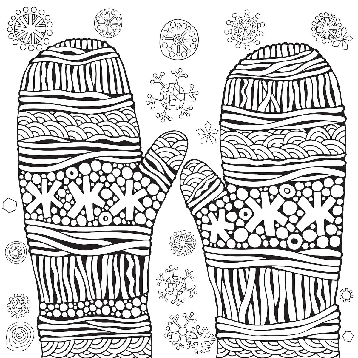 1200x1200 Winter Puzzle Amp Coloring Pages Printable Winter Themed Activity