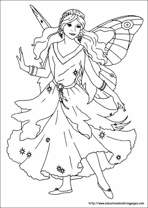 Fairies Coloring Pages Free For Kids 567x794 Fairies Coloring Pages Free For Kids