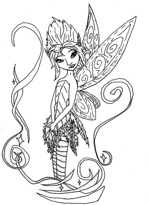 Pixie Fairies Coloring Pages 600x825 Pixie Fairies Coloring Pages