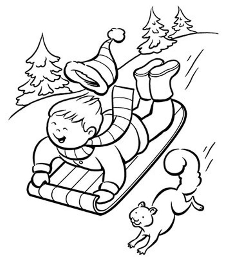 Fun Pictures To Color And Print Winter Fun Color Pages To Print 768x853 Fun Pictures To Color And Print Winter Fun Color Pages To Print
