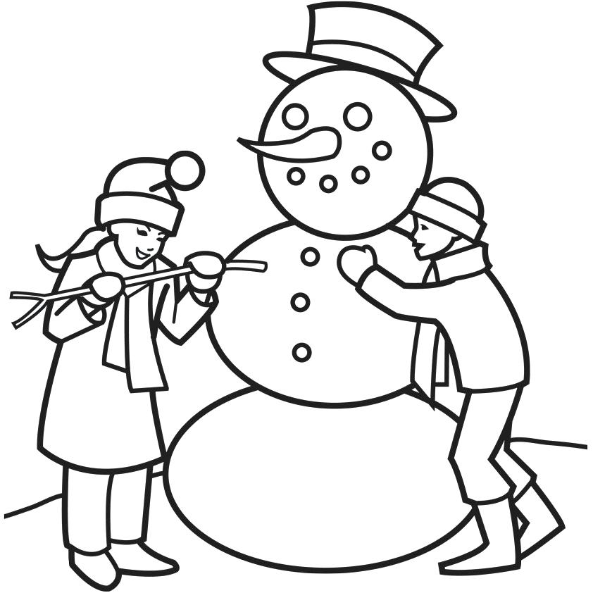 Winter Pictures To Color With Clothing Coloring Pages Free 842x842 Winter Pictures To Color With Clothing Coloring Pages Free