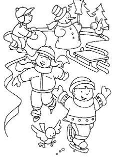 Winter Coloring Page 236x319 Winter Coloring Page