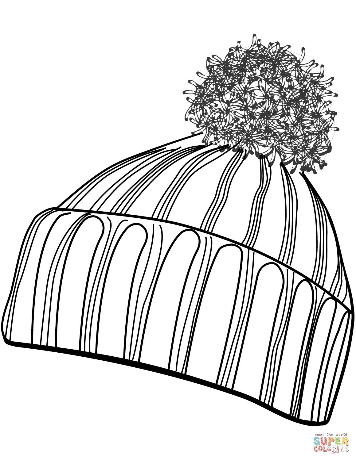 1159x1500 Promising Winter Hat Coloring Page Free Printable Pages