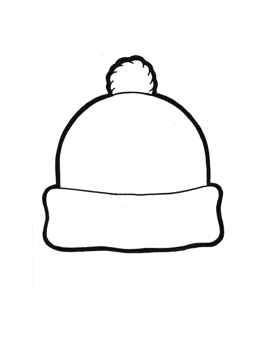 940x1216 Winter Hat Template 135867 Winter Hat Coloring Page January