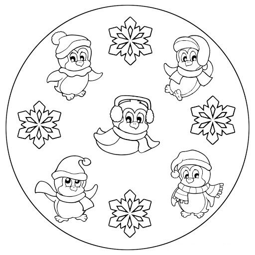 Winter Mandala Coloring Pages (6) Winter Mandala 512x512 Winter Mandala Coloring Pages (6) Winter Mandala