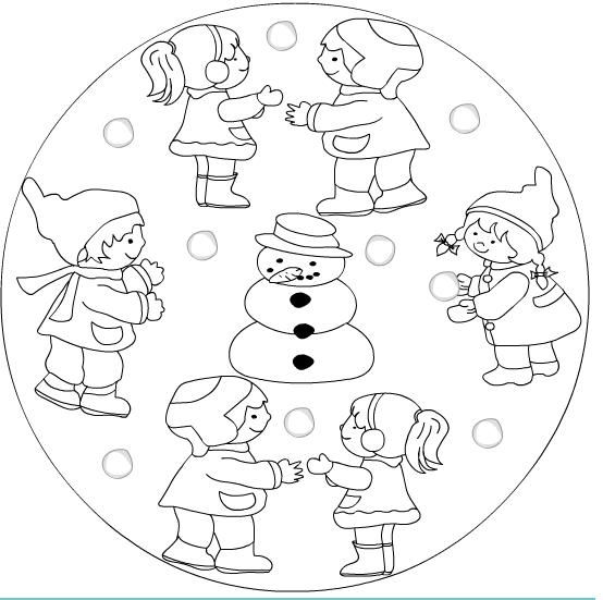 Winter Mandala Coloring Page For Kids (17) Zima 554x551 Winter Mandala Coloring Page For Kids (17) Zima
