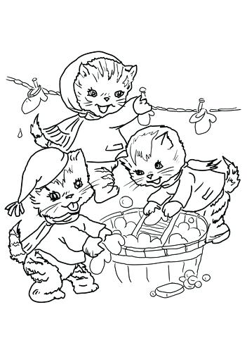 Mittens Coloring Page The Three Little Kittens They Washed Their 352x480 Mittens Coloring Page The Three Little Kittens They Washed Their