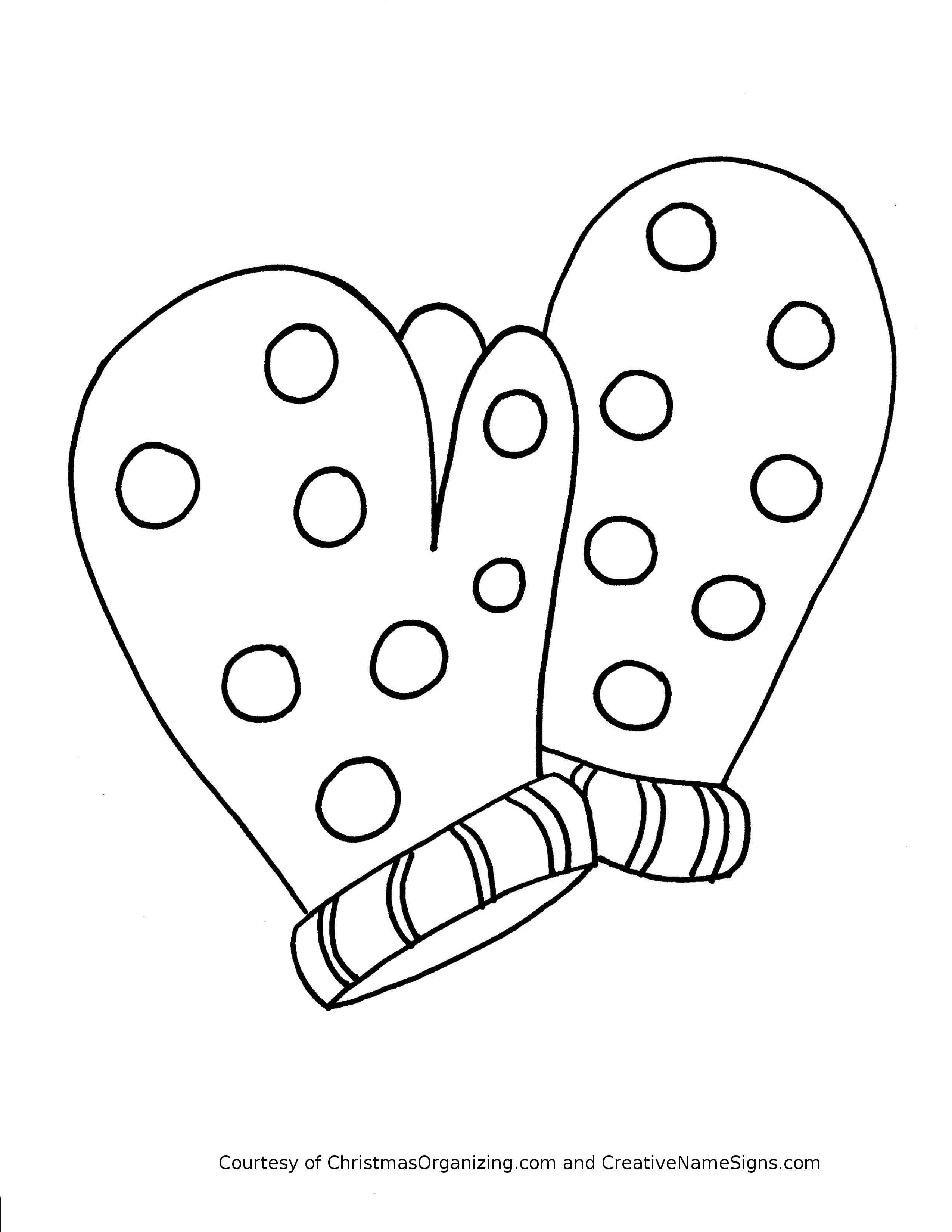 Mittens Coloring Pages For Christmas 2550x3300 Mittens Coloring Pages For Christmas