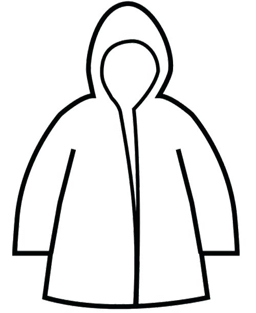 Winter Hat And Mittens Coloring Page Raincoat Pages 500x610 Winter Hat And Mittens Coloring Page Raincoat Pages