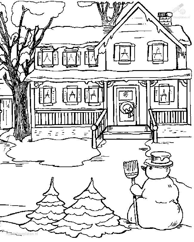 Winter Coloring Pages Adults 650x811 Winter Coloring Pages Adults