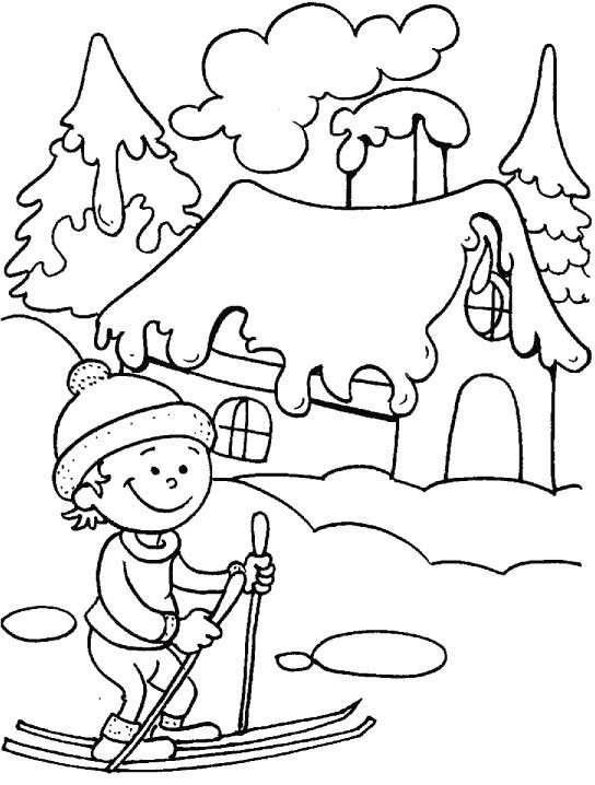 544x718 Winter Season Coloring Pages Coloring Pages Printable Winter