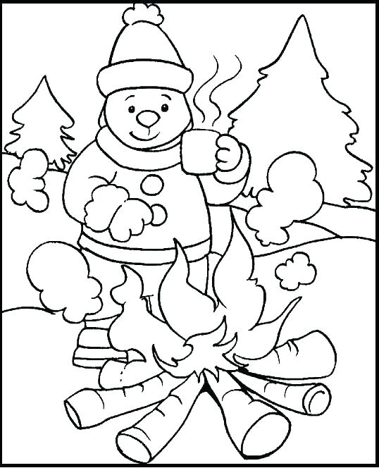538x664 Coloring Pages Winter Best Winter Coloring Page Images Colouring