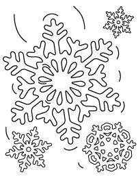 202x261 Coloring Pages Winter Snowflake Free