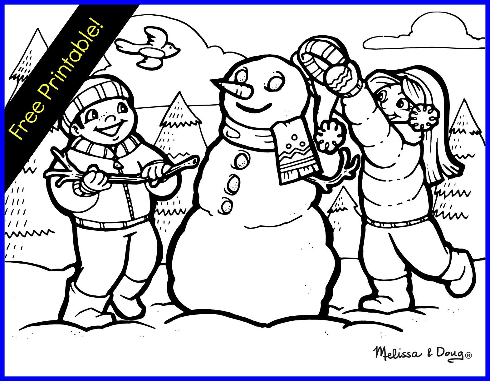 1570x1220 Shocking Two Winter Wonderland Printables For Kids Snowman