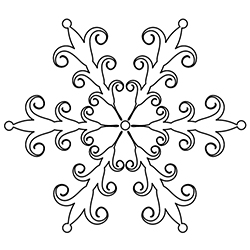 250x250 Beautiful Snowflake Clip Art And Coloring Pages That You Can Print