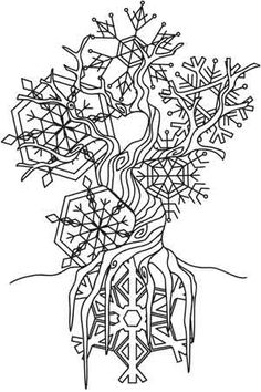 Winter Solstice, Pagan Art, Coloring Page, Printable Coloring Page 236x354 Winter Solstice, Pagan Art, Coloring Page, Printable Coloring Page