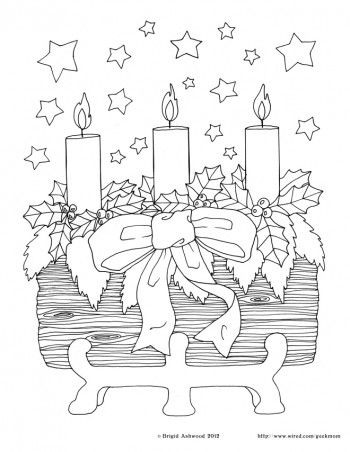 Yule Coloring Pages 350x452 Yule Coloring Pages