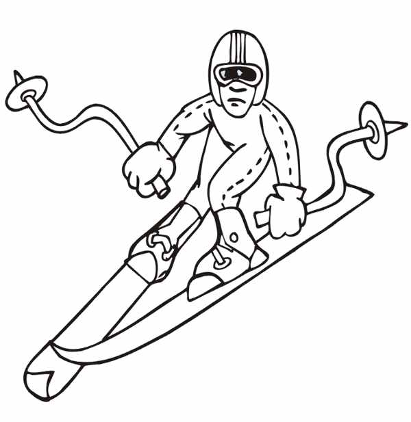Winter Sports Coloring Pages at GetColorings.com | Free printable ...
