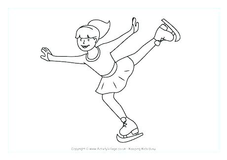 460x325 Sledding Coloring Pages Coloring Pages For Kids Figure Skating