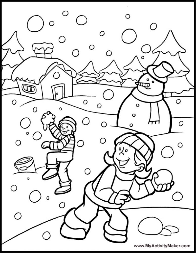 793x1024 9 Pics Of Free Winter Wonderland Coloring Pages Printable