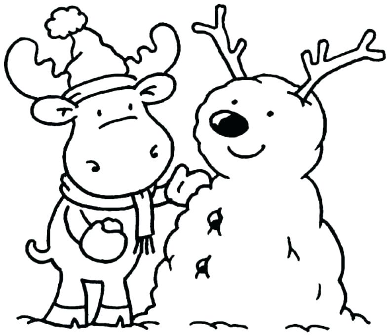 788x681 Winter Wonderland Coloring Pages
