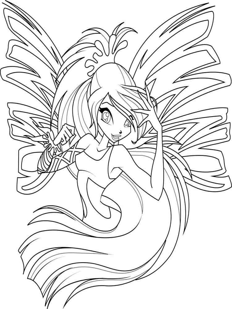750x1000 Winx Club Coloring Pages. Download And Print Winx Club Coloring