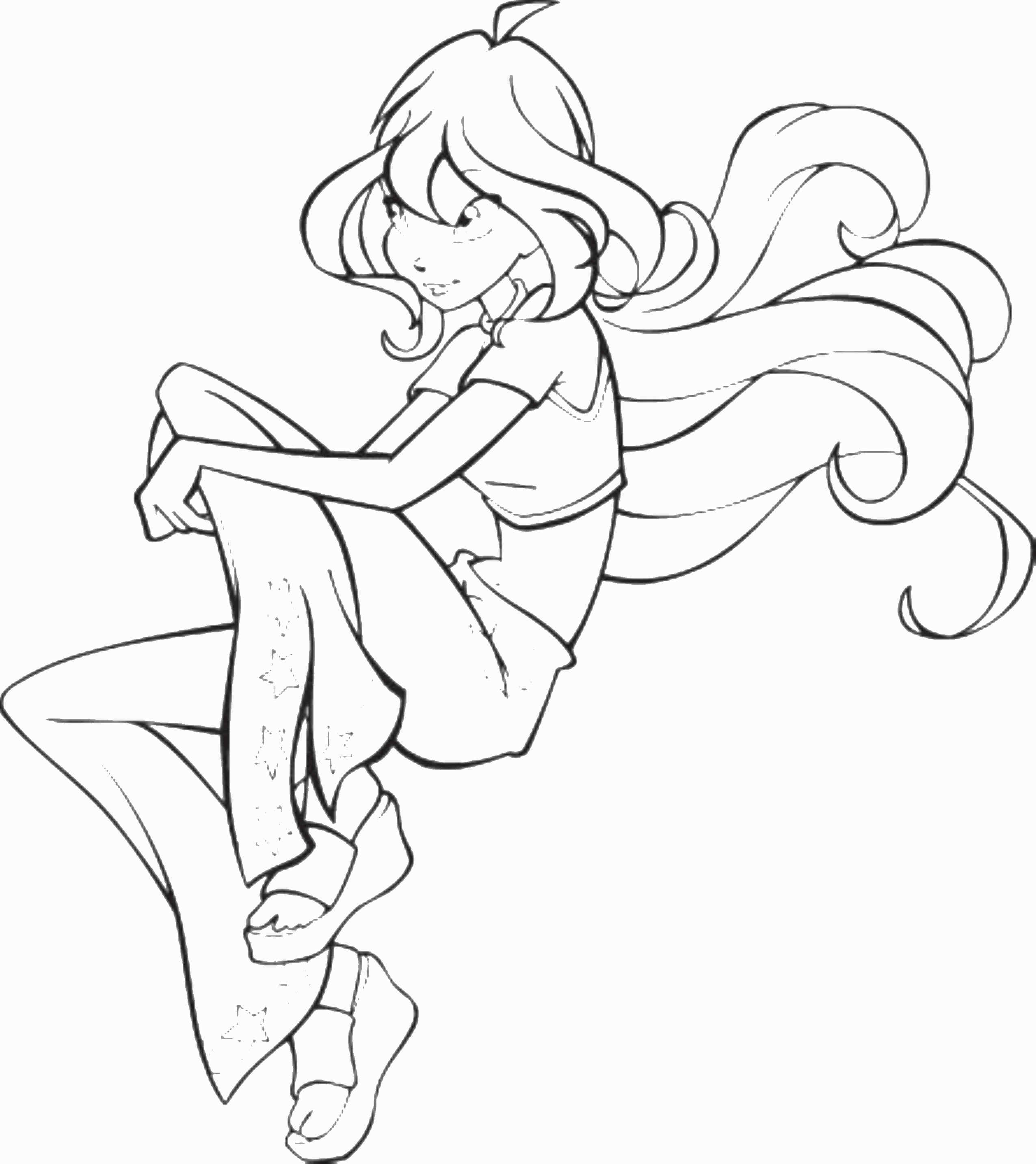 2551x2866 Winx Club Bloom Coloring Pages