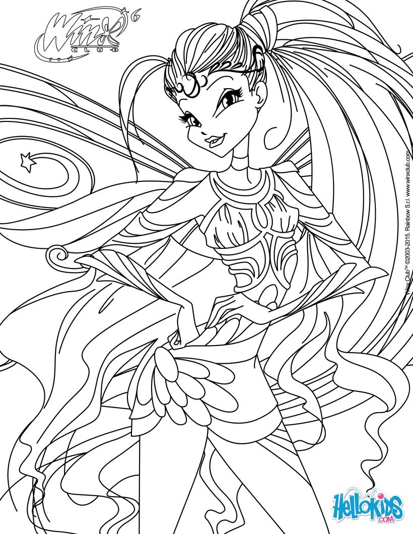 820x1060 Stella, Transformation Bloomix Coloring Page Paper Art