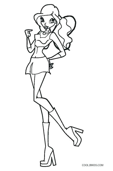 443x670 Winx Club Bloomix Coloring Pages Winx Club Bloom Bloomix Coloring