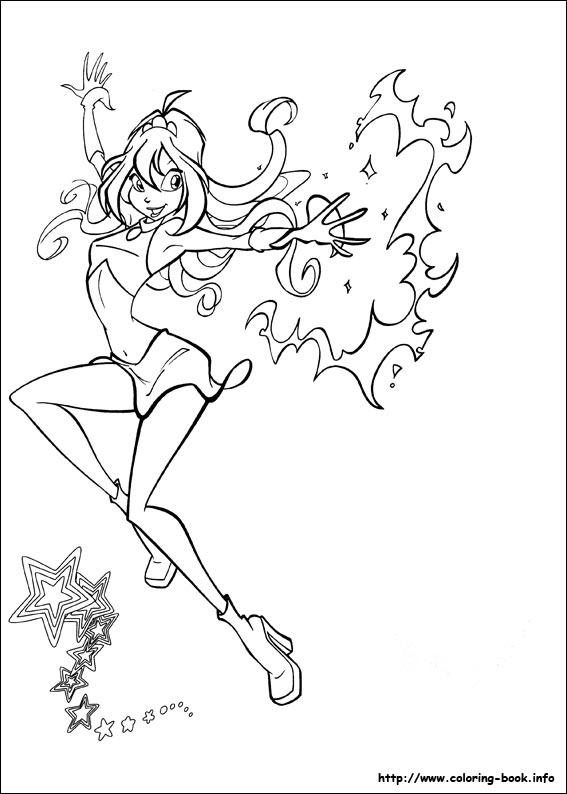 567x794 Winx Club Coloring Pages On Coloring