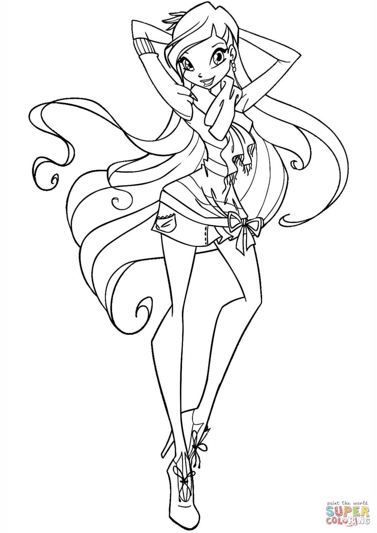 Winx Club Bloom Coloring Coloring Pages