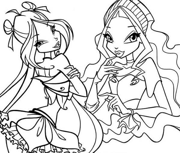 600x509 Famous Characters Of Winx Club Coloring Pages Batch Coloring