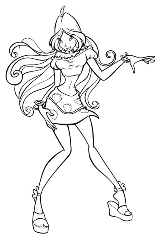 Winx Club Coloring Pages Flora Coloring Book Pages 550x800 Winx Club Coloring Pages Flora Coloring Book Pages