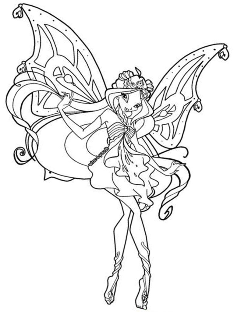 Winx Club Coloring Pages For Girls Color Fairies Angels Throughout 768x1024 Winx Club Coloring Pages For Girls Color Fairies Angels Throughout