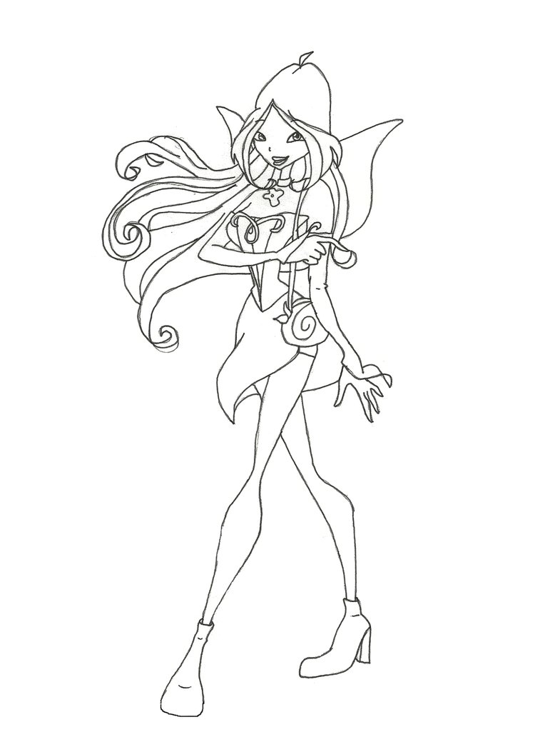 Winx Club Flora Coloring Pages Gallery Coloring For Kids 2018 764x1046 Winx Club Flora Coloring Pages Gallery Coloring For Kids 2018