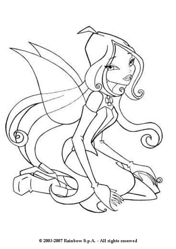 Flora Coloring Pages 601x850 Flora Coloring Pages