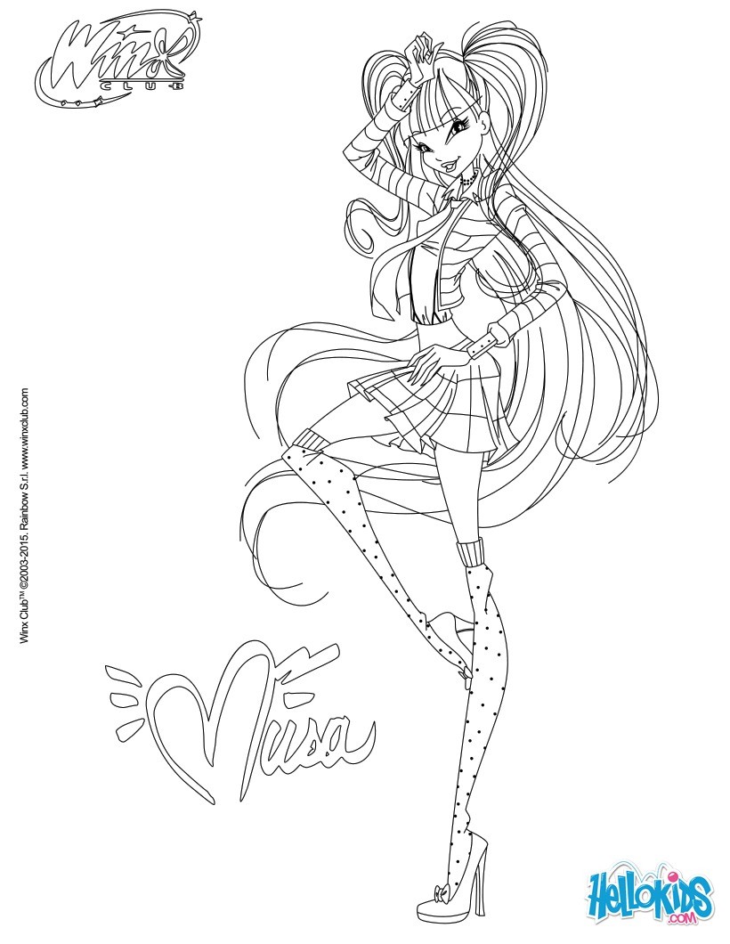 Musa In Dress Coloring Pages 820x1060 Musa In Dress Coloring Pages