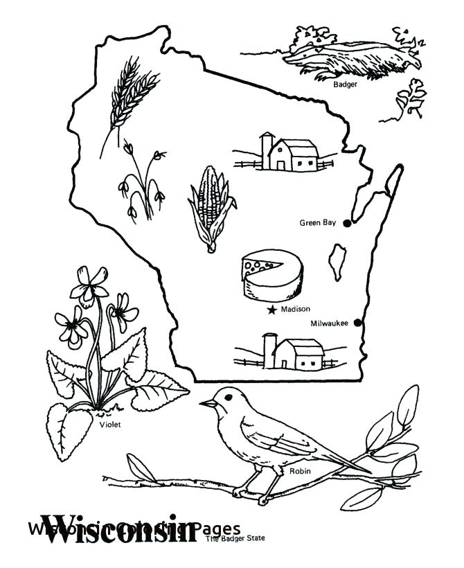 670x820 Wisconsin Coloring Pages 7 Best Images About Color Pages On