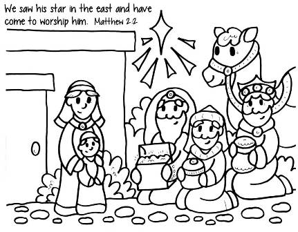 Wise Men Coloring Page 431x336 Wise Men Coloring Page