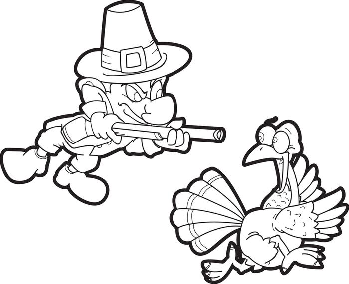 700x570 Pilgrim Coloring Pages