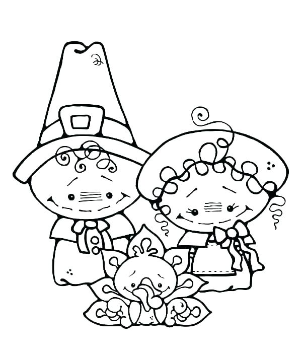 600x707 Thanksgiving Pilgrim Coloring Sheets
