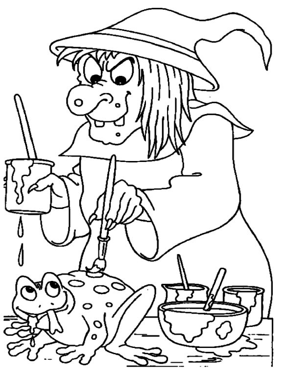 588x754 Halloween Witch Coloring Pages Coloring Pages Kids