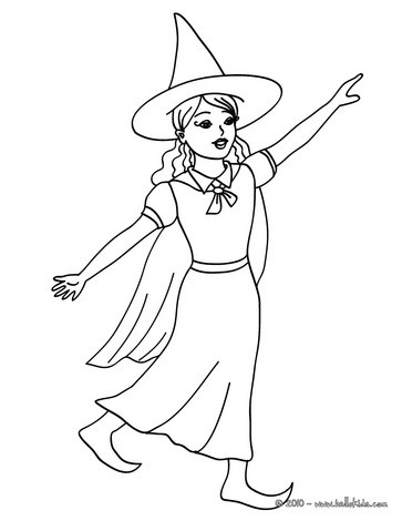 363x470 Witch Coloring Pages
