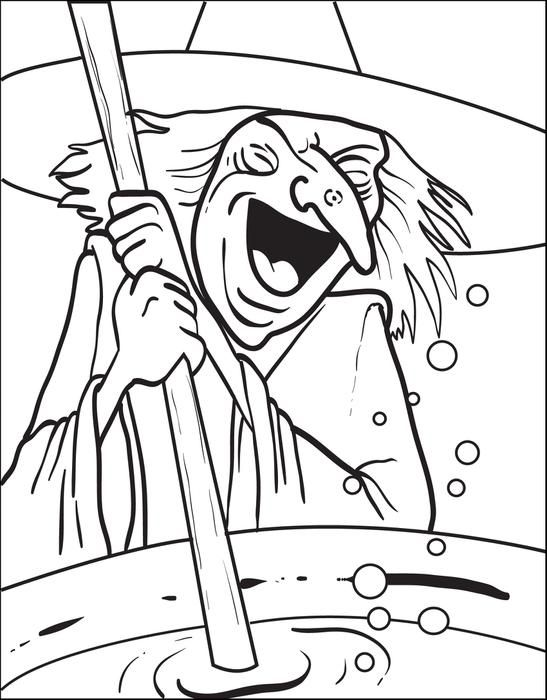 547x700 Witch Coloring Page